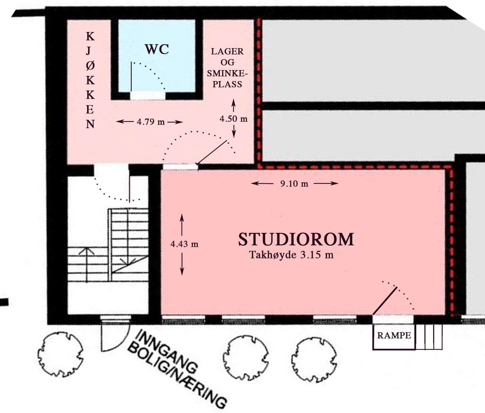 Sentralt og rimelig studio i Oslo